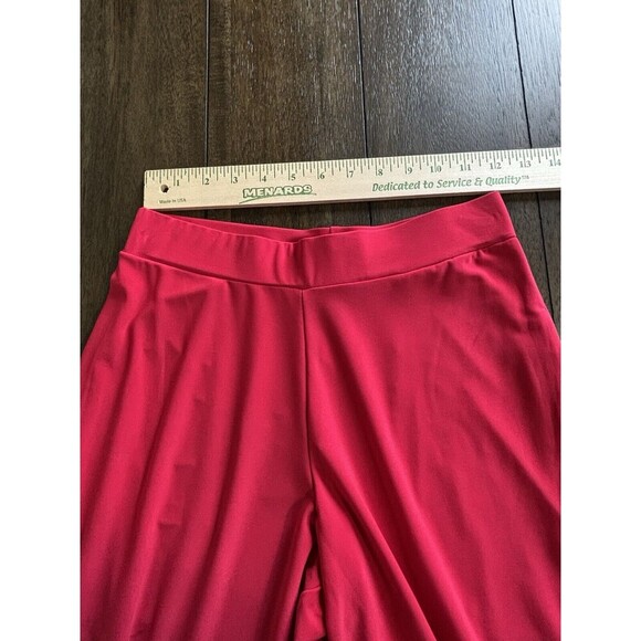 Anthony Original Pull-On Wide Leg Crop Pant Red Petite Small Made in the USA - Picture 3 of 6